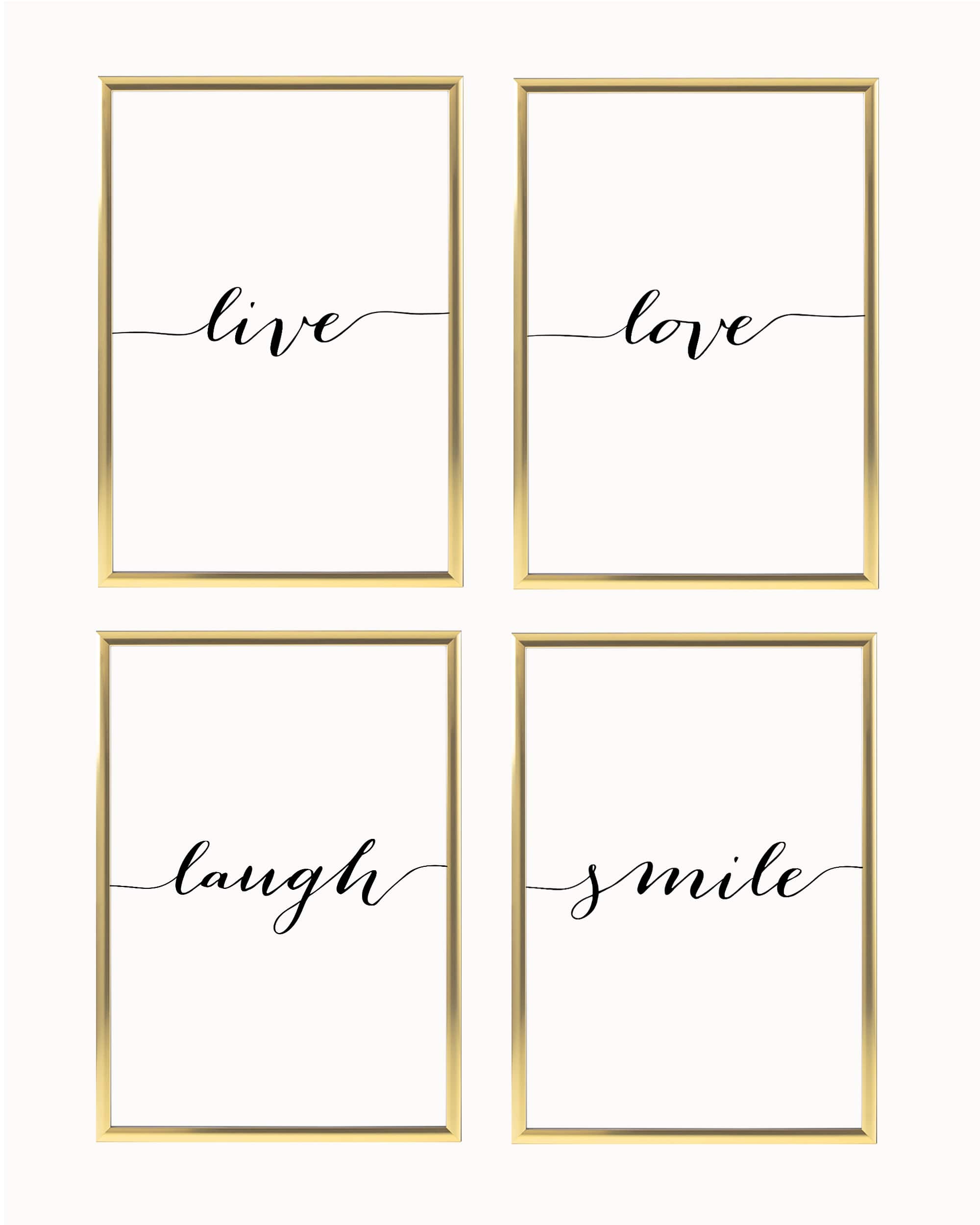 – Poster Heimlich Sets Poster Love Laugh Live Set